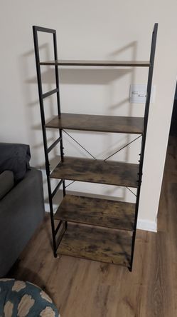 Industrial 5-Tier Bookshelf / Display Shelf