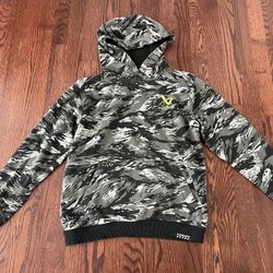 Bauer Youth L Pullover Hoodie - Black and White Camo Design