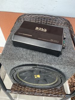 12” Kicker Subwoofer With Box and Amp (FLEXIBLE PRICE)
