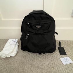 Prada Re-Nylon Saffiano Backpack - Authentic - with bag and card