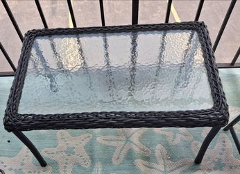 Patio Coffee Table, Black