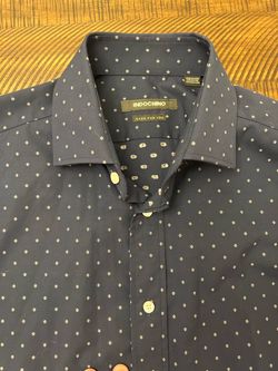Indochino Hyde Dobby Blue Shirt