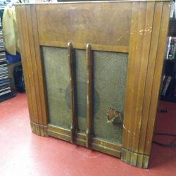 Vintage Record Player And Radio