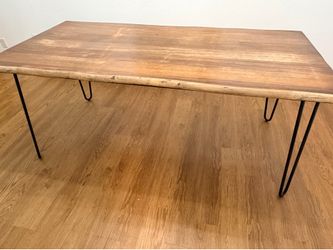 World Market Flynn Solid Wood Hairpin Leg Dining Table