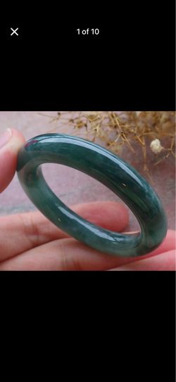 Certificate Green Jadeite bangle Jade protection good fortune Baby Newborn Child Bangle Bracelet 37mm