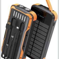 Solar Charger Power Bank, PD 20W Fast Charging