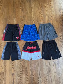 Size 8 Boy Athletic Shorts Bundle - 6 pairs
