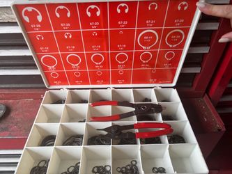 Snap Ring Retaining Clip Assortment Kit with Pliers