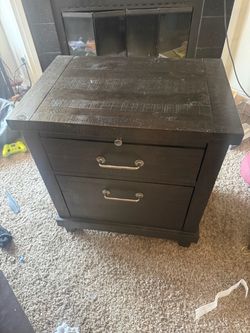 Rustic Farmhouse Nightstand / End Table – $40