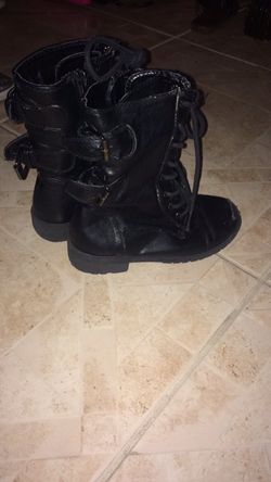 Girl combat boots