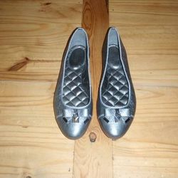 Brand New Women's Michael Kors Alice Ballet Flats - Metallic - Size 10