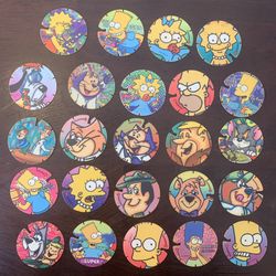 Tazos Vueltazos Dé Hanna Barbera Y Simpson