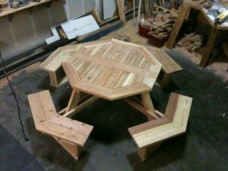 Custom Octagon Picnic Table