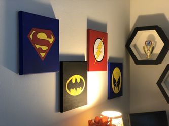 Acrylic canvas wall decor for kids room