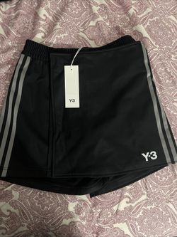 Yohji Yamamoto adidas Y-3 Womens Small Black Firebird Short Skort H63068 Black
