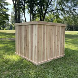 Wooden Privacy Screen for AC & Utility Boxes