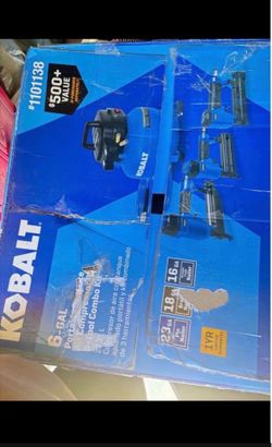 Kobalt pancake Air compressor with accessories included 6 gallons never used$250 obo