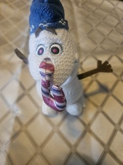 Olaf From Frozen With Candy Cane Nose