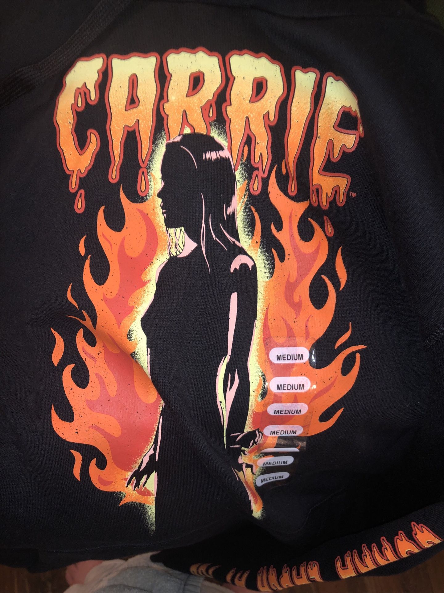 Carrrie Halloween Sweatshirt Size Medium