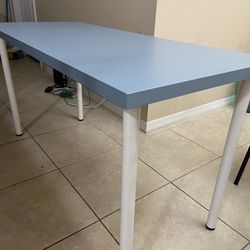 Blue Desk From IKEA 