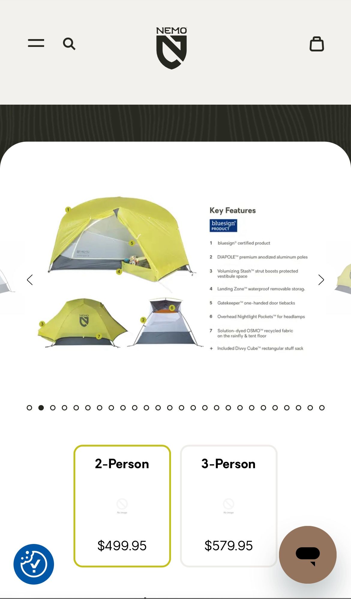 Nemo Dagger OSMO 2P Backpacking Tent