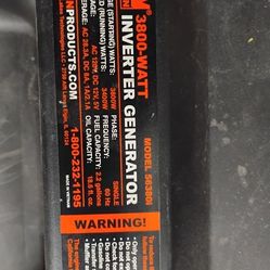 3800 Watt WEN Generator