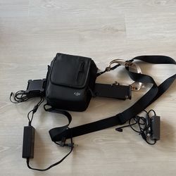 DJI mavic bag with car charger and regular charger