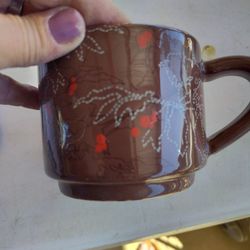 Starbucks Mug Coffee Bean Plant Red Berries Ceramic Tea Cup 10oz. 2009