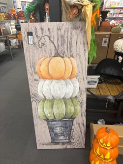 Rustic Stacked Pumpkin Harvest Wall Art – Design by Julie Norkus