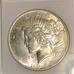 1922 S Peace Dollar 