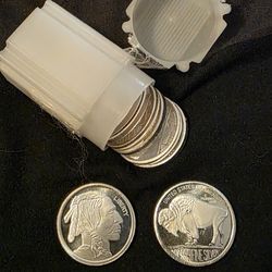 Half Oz Buffalo Silver Rounds