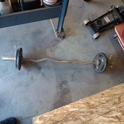 Curl Bar With Weights