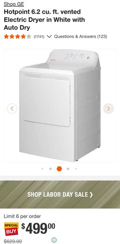 GE Vented Electric Dryer