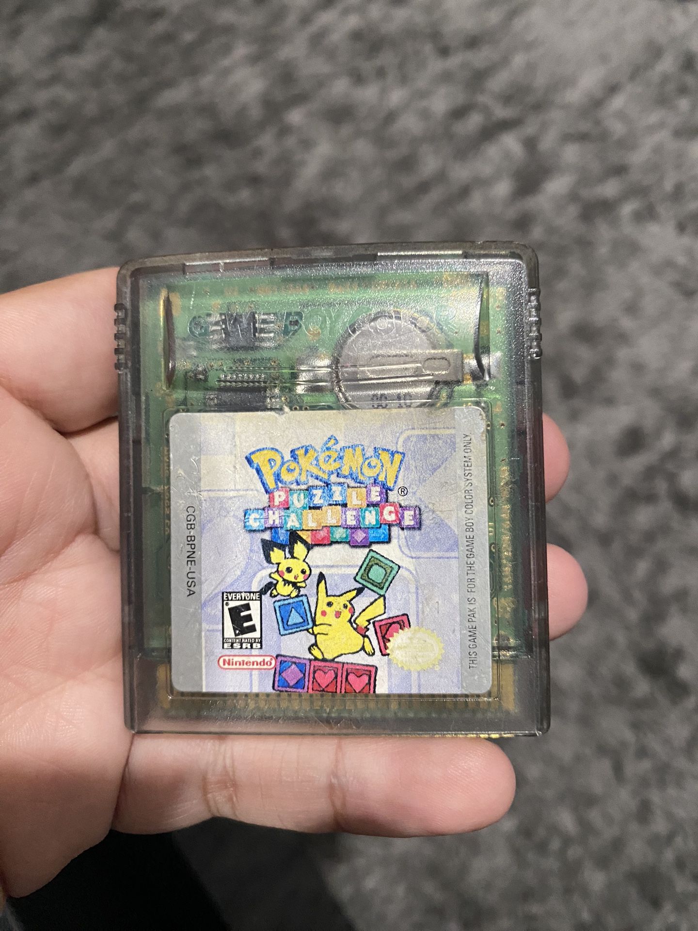 Pokémon puzzle challenge Game boy Color , Read The Description