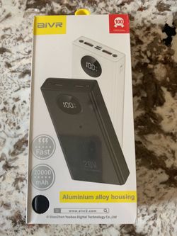 20,000 mah power bank - aluminum alloy housing fast charger