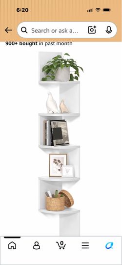 White Corner Shelf