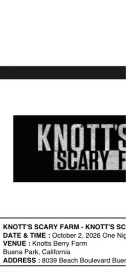 Knotts scary farm