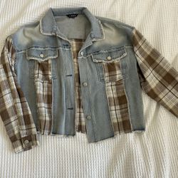 Denim Flannel Shacket 