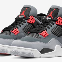 AIR JORDAN 4 GS “INFRARED” SIZES US 4.5Y, US 7Y
