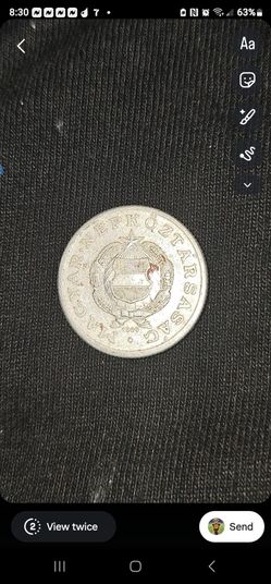 1969 Hungarian 1 Forint coin