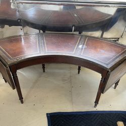 Unique Crescent Antique Table 