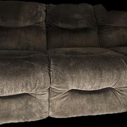 Plush Suede Sofa – Easy Pickup, Priced to Sell!