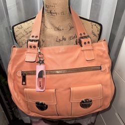Marc Jacobs Classic Peach Leather Shoulder Bag