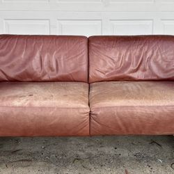 Leather Sofa Brown 