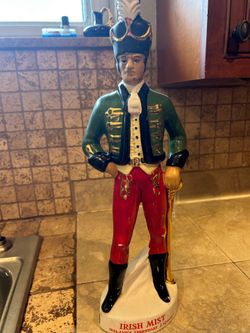 Vintage Irish Mist Soldier Decanter