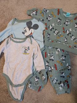 Disney Mickey Mouse Baby Clothes Set 3 months