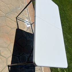 4 ft adjustable folding table 