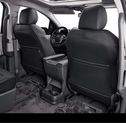 EKR Full Set Seat Covers for 2021-2026 Toyota Sienna 7-Seater Black Leatherette