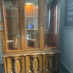 Antique 1970 Dining Hutch