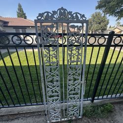 Elegant Vintage Wrought Iron Gate